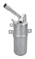 KRONTEK receiver drier: an aluminium drier bottle with a bent inlet pipe and two mounting brackets